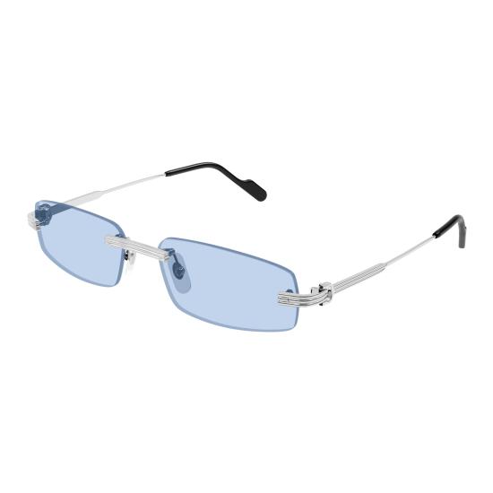 25FW 까르띠에 선글라스 CT0535S 005 SILVER SILVER LIGHT BLUE