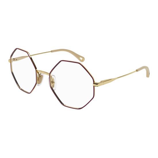 26SS 끌로에 선글라스 CH0022O 012 BURGUNDY GOLD TRANSPARENT - CHLOE