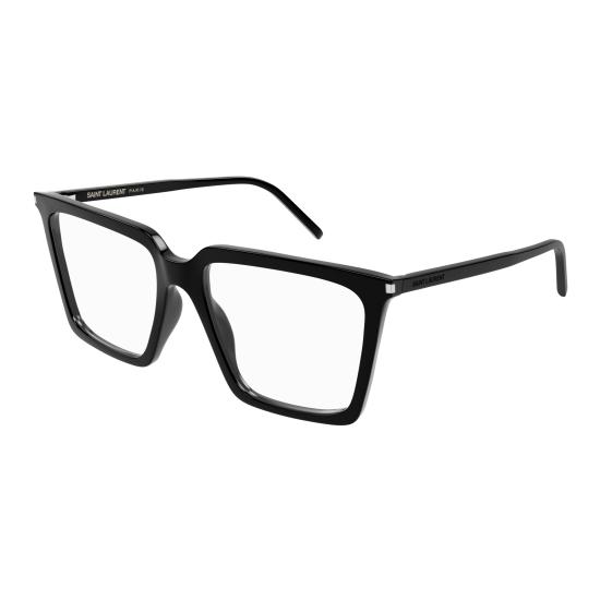 25FW 생로랑 안경 SL 474 OPT 001 BLACK BLACK TRANSPARENT - SAINT LAURENT