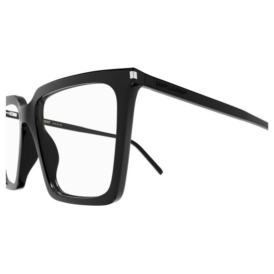 25FW 생로랑 안경 SL 474 OPT 001 BLACK BLACK TRANSPARENT - SAINT LAURENT