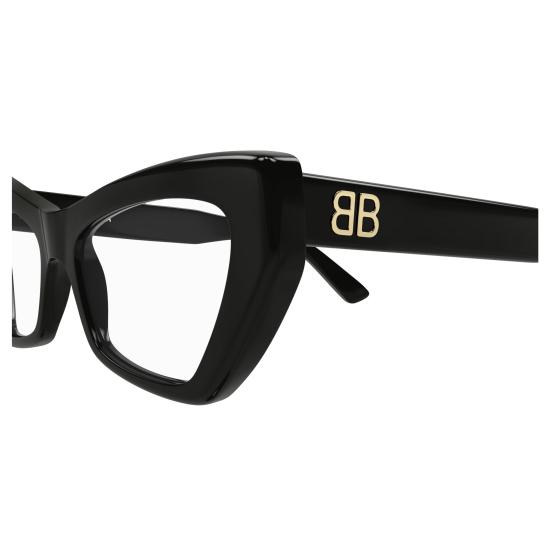 25FW 발렌시아가 안경 BB0296O 001 BLACK BLACK TRANSPARENT - BALENCIAGA