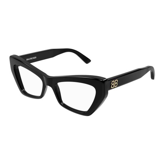 25FW 발렌시아가 안경 BB0296O 001 BLACK BLACK TRANSPARENT - BALENCIAGA