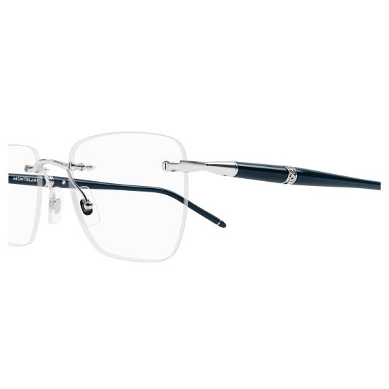 25FW 몽블랑 선글라스 MB0346O 002 SILVER BLUE TRANSPARENT - MONTBLANC