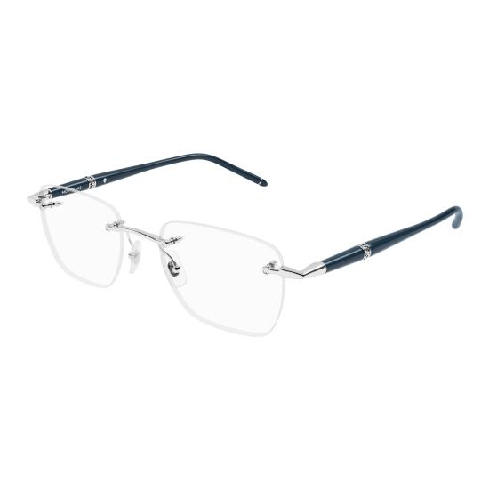 25FW 몽블랑 선글라스 MB0346O 002 SILVER BLUE TRANSPARENT - MONTBLANC