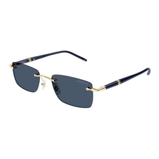 25FW 몽블랑 선글라스 MB0344S 003 GOLD BLUE BLUE - MONTBLANC