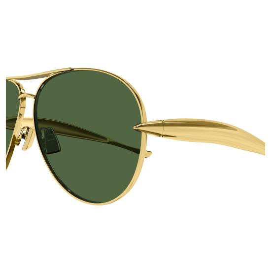 25FW 보테가베네타 선글라스 BV1305S 001 GOLD GOLD GREEN - BOTTEGA VENETA