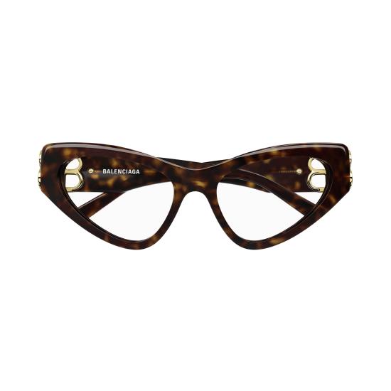25FW 발렌시아가 안경 BB0313O 002 HAVANA HAVANA TRANSPARENT - BALENCIAGA