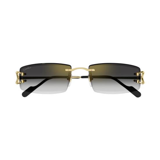 25FW 까르띠에 선글라스 CT0465S 001 GOLD GOLD GREY - CARTIER