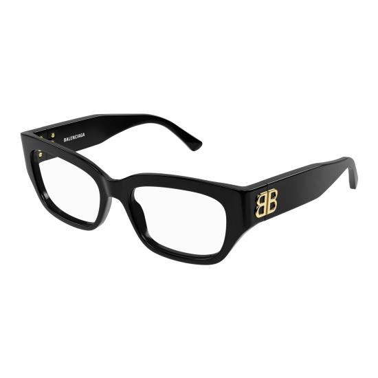 25FW 발렌시아가 안경 BB0363O 001 BLACK BLACK TRANSPARENT - BALENCIAGA