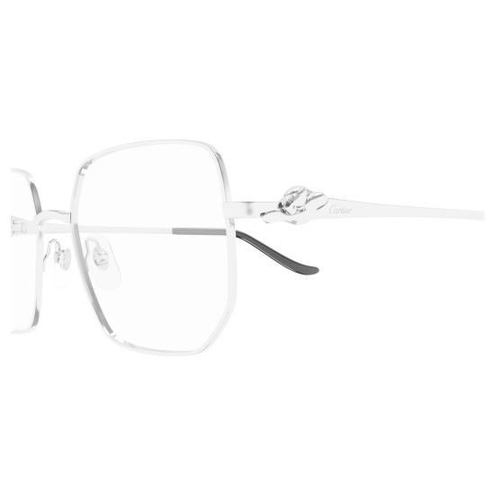 25FW 까르띠에 안경 CT0568O 002 SILVER SILVER TRANSPARENT