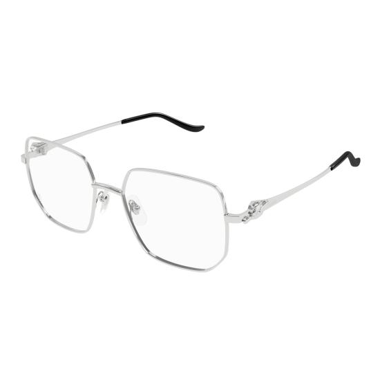 25FW 까르띠에 안경 CT0568O 002 SILVER SILVER TRANSPARENT - CARTIER