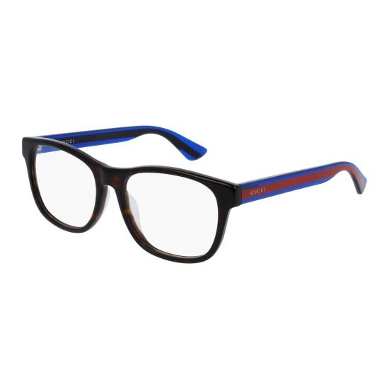 26SS 구찌 안경 GG0004OA 003 HAVANA BLUE TRANSPARENT