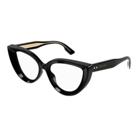 25FW 구찌 선글라스 GG1530O 001 BLACK BLACK TRANSPARENT - GUCCI