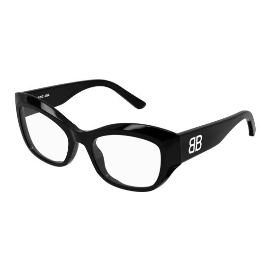 25FW 발렌시아가 안경 BB0398O 001 BLACK BLACK TRANSPARENT - BALENCIAGA