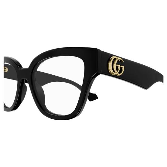 25FW 구찌 안경 GG1424O 001 BLACK BLACK TRANSPARENT - GUCCI