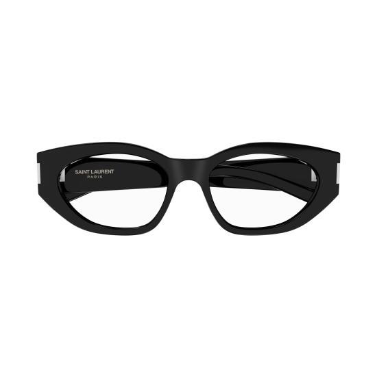 25FW 생로랑 안경 SL 638 OPT 001 BLACK BLACK TRANSPARENT - SAINT LAURENT