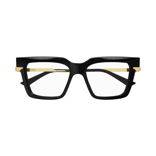 25FW 보테가베네타 안경 BV1243O 001 BLACK GOLD TRANSPARENT - BOTTEGA VENETA