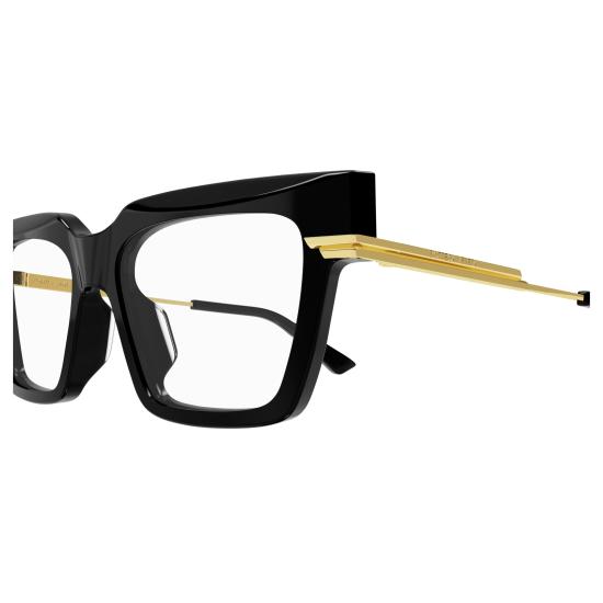 25FW 보테가베네타 안경 BV1243O 001 BLACK GOLD TRANSPARENT