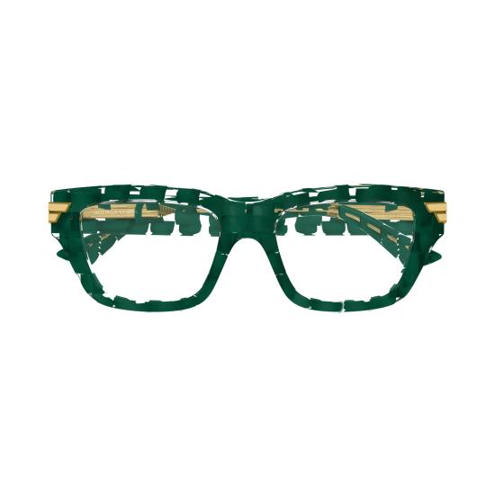 25FW 보테가베네타 안경 BV1190O 005 GREEN GREEN TRANSPARENT - BOTTEGA VENETA