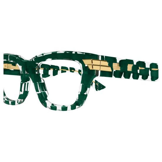 25FW 보테가베네타 안경 BV1190O 005 GREEN GREEN TRANSPARENT - BOTTEGA VENETA