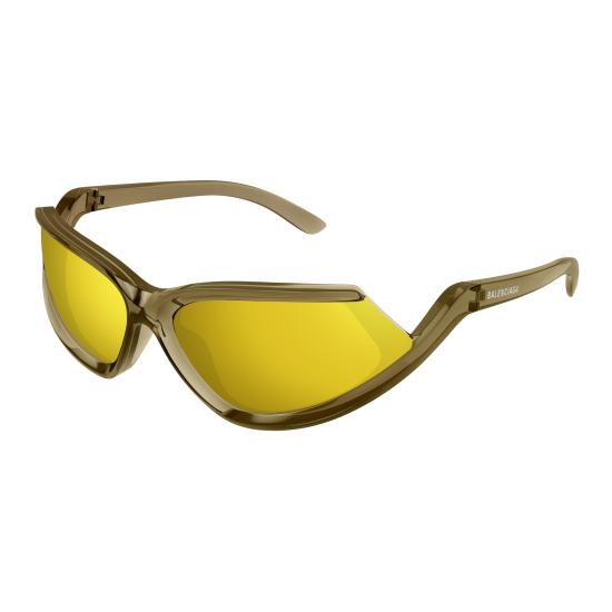 25FW 발렌시아가 선글라스 BB0289S 003 BROWN BROWN YELLOW - BALENCIAGA