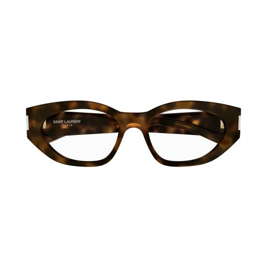 25FW 생로랑 안경 SL 638 OPT 003 HAVANA HAVANA TRANSPARENT - SAINT LAURENT