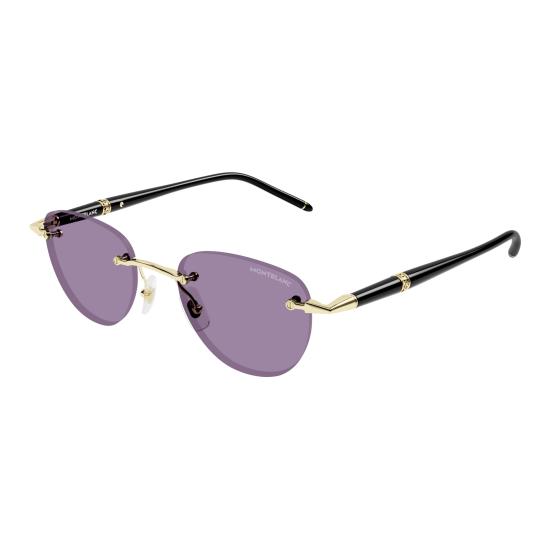 25FW 몽블랑 선글라스 MB0412S 002 GOLD BLACK VIOLET