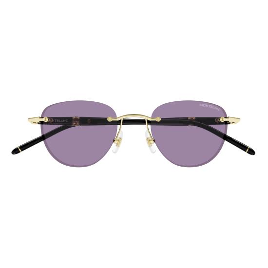 25FW 몽블랑 선글라스 MB0412S 002 GOLD BLACK VIOLET - MONTBLANC