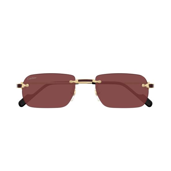 25FW 까르띠에 선글라스 CT0498S 002 GOLD GOLD RED - CARTIER