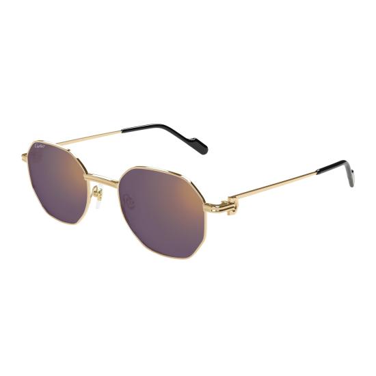 25FW 까르띠에 선글라스 CT0500S 004 GOLD GOLD VIOLET - CARTIER