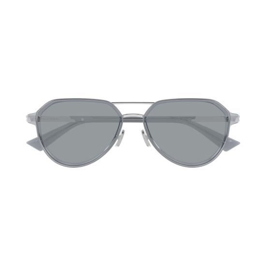 25FW 보테가베네타 선글라스 BV1373S 003 LIGHT BLUE SILVER GREY - BOTTEGA VENETA