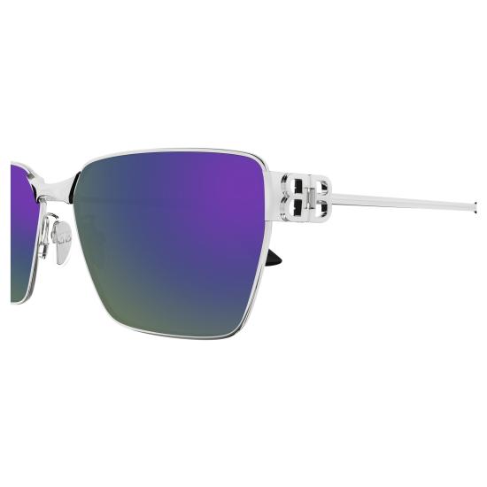 25FW 발렌시아가 선글라스 BB0374SK 003 SILVER SILVER VIOLET - BALENCIAGA