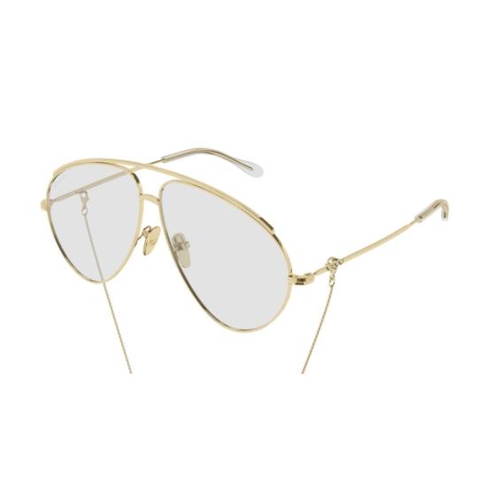 25FW 구찌 선글라스 GG1654S 010 GOLD GOLD TRANSPARENT - GUCCI