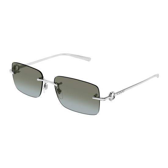 25FW 구찌 선글라스 GG1703S 007 SILVER SILVER BROWN - GUCCI