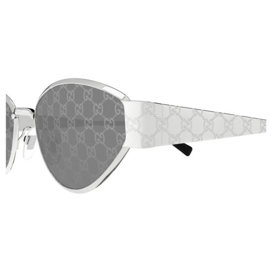 25FW 구찌 선글라스 GG1853S 002 SILVER SILVER SMOKE - GUCCI