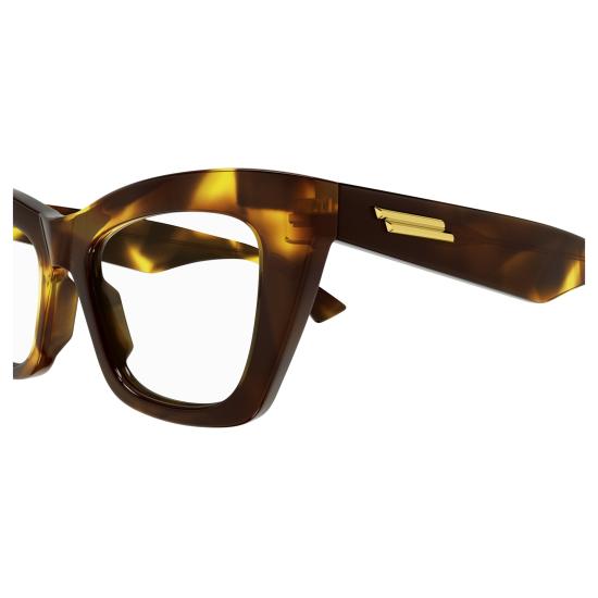 25FW 보테가베네타 안경 BV1215O 005 HAVANA HAVANA TRANSPARENT - BOTTEGA VENETA
