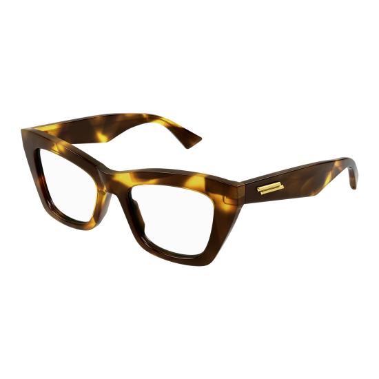 25FW 보테가베네타 안경 BV1215O 005 HAVANA HAVANA TRANSPARENT - BOTTEGA VENETA