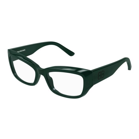 25FW 발렌시아가 안경 BB0399O 004 GREEN GREEN TRANSPARENT - BALENCIAGA