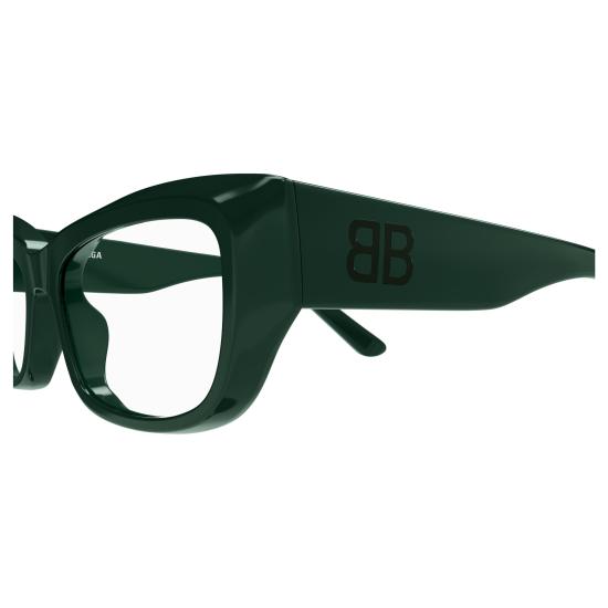 25FW 발렌시아가 안경 BB0399O 004 GREEN GREEN TRANSPARENT - BALENCIAGA
