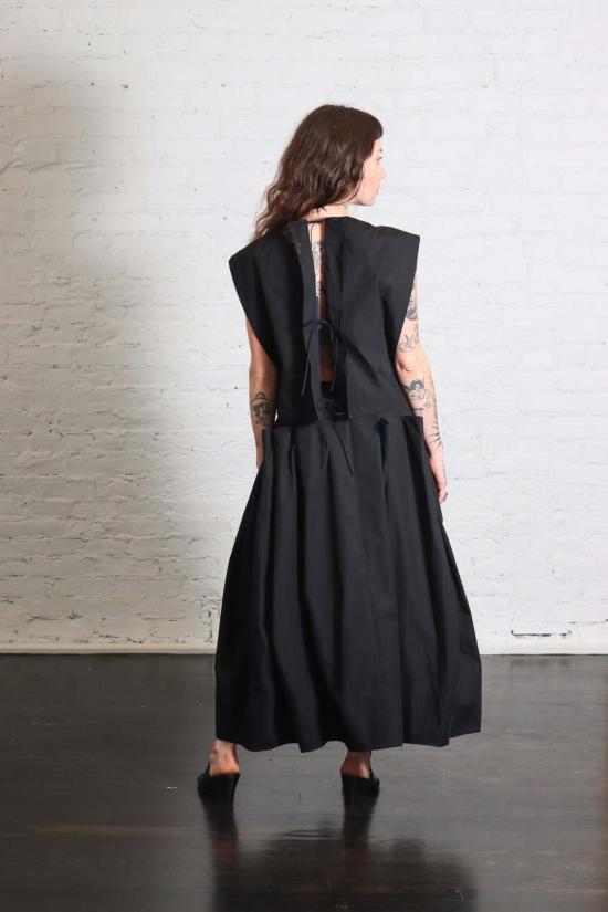  티비 블라우스 컴팩트 에코 포플린 크롭 스퀘어 탑 - TIBI