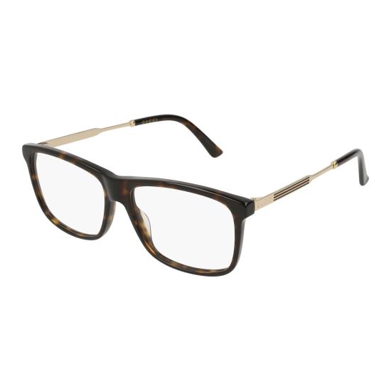 26SS 구찌 안경 GG0303O 002 HAVANA GOLD TRANSPARENT