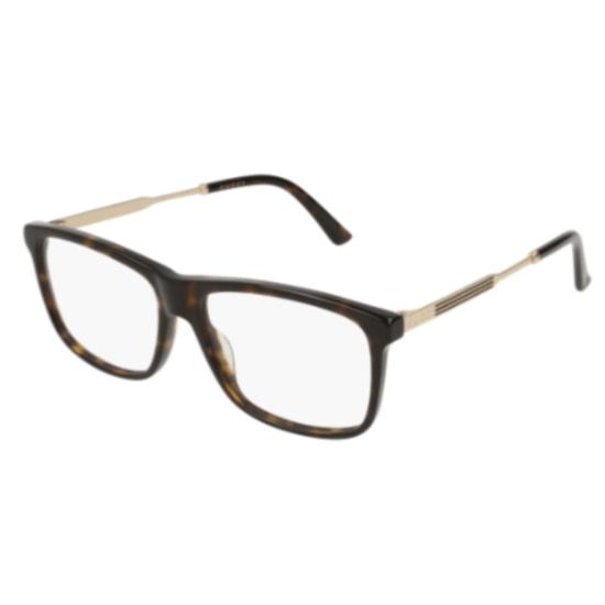 26SS 구찌 선글라스 GG0303O 002 HAVANA GOLD TRANSPARENT