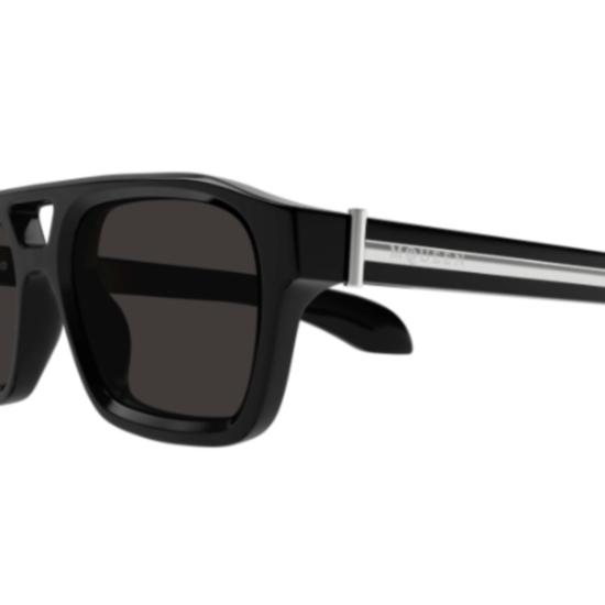 25FW 알렉산더 맥퀸 선글라스 AM0505S 001 BLACK BLACK GREY - ALEXANDER MCQUEEN