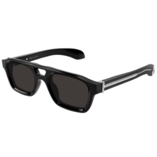 25FW 알렉산더 맥퀸 선글라스 AM0505S 001 BLACK BLACK GREY