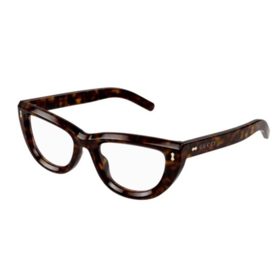 25FW 구찌 선글라스 GG1521O 002 HAVANA HAVANA TRANSPARENT - GUCCI