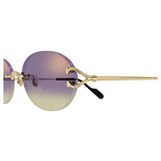 26SS 까르띠에 선글라스 CT0551S 006 GOLD GOLD VIOLET - CARTIER