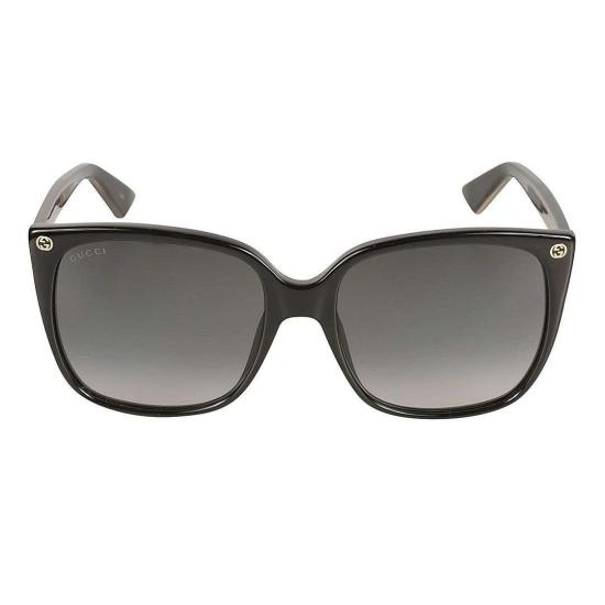 25FW 구찌 선글라스 GG0022S 001 BLACK BLACK GREY - GUCCI