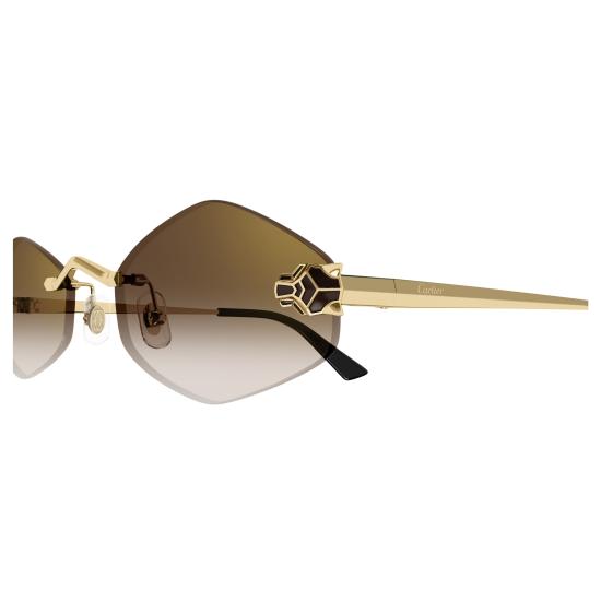 25FW 까르띠에 선글라스 CT0433S 002 GOLD GOLD BROWN