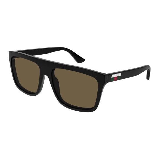 25FW 구찌 선글라스 GG0748S 002 BLACK BLACK BROWN - GUCCI