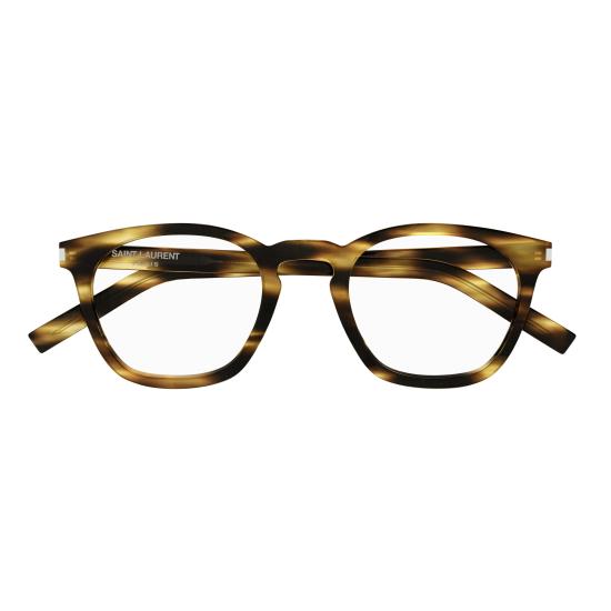 25FW 생로랑 안경 SL 30 SLIM 010 HAVANA HAVANA TRANSPARENT - SAINT LAURENT